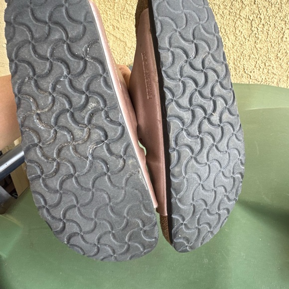 Birkenstock Two-Strap Sandals in Metallic Rose Gold - Picture 5 of 5